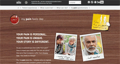 Desktop Screenshot of mypainfeelslike.com