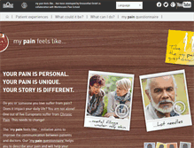 Tablet Screenshot of mypainfeelslike.com